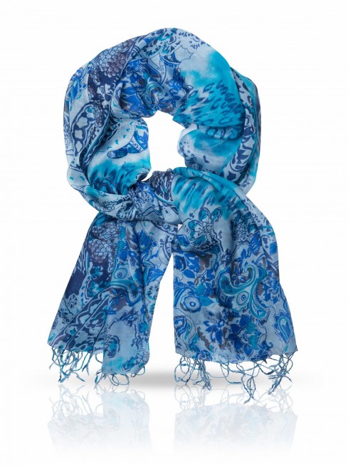 Палантин Женский S-ANIMAL.PAISLEY/BLUE
